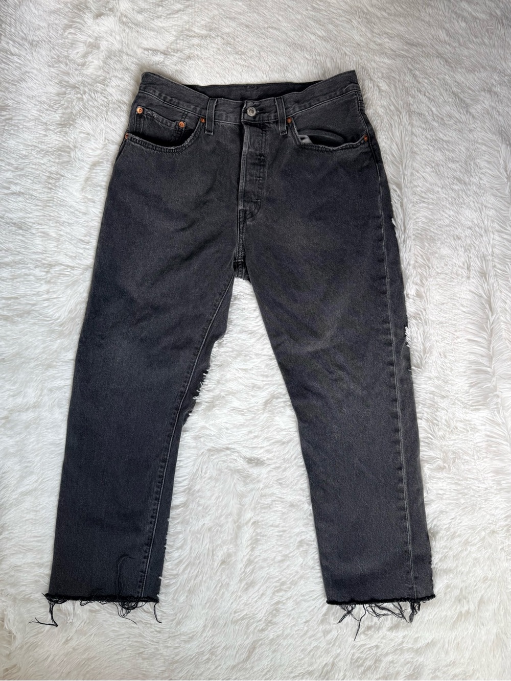 Levi’s Black Washed Straight-Leg Women’s Jeans Size 30